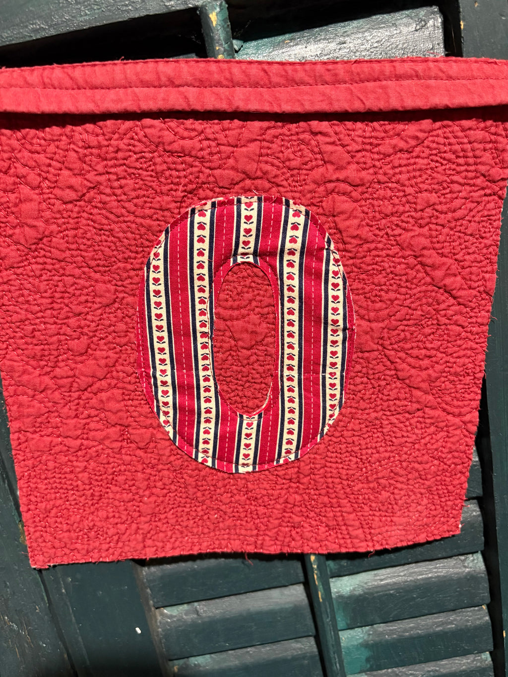 XOXO Valentines Repurposed Garland Pennant Banner