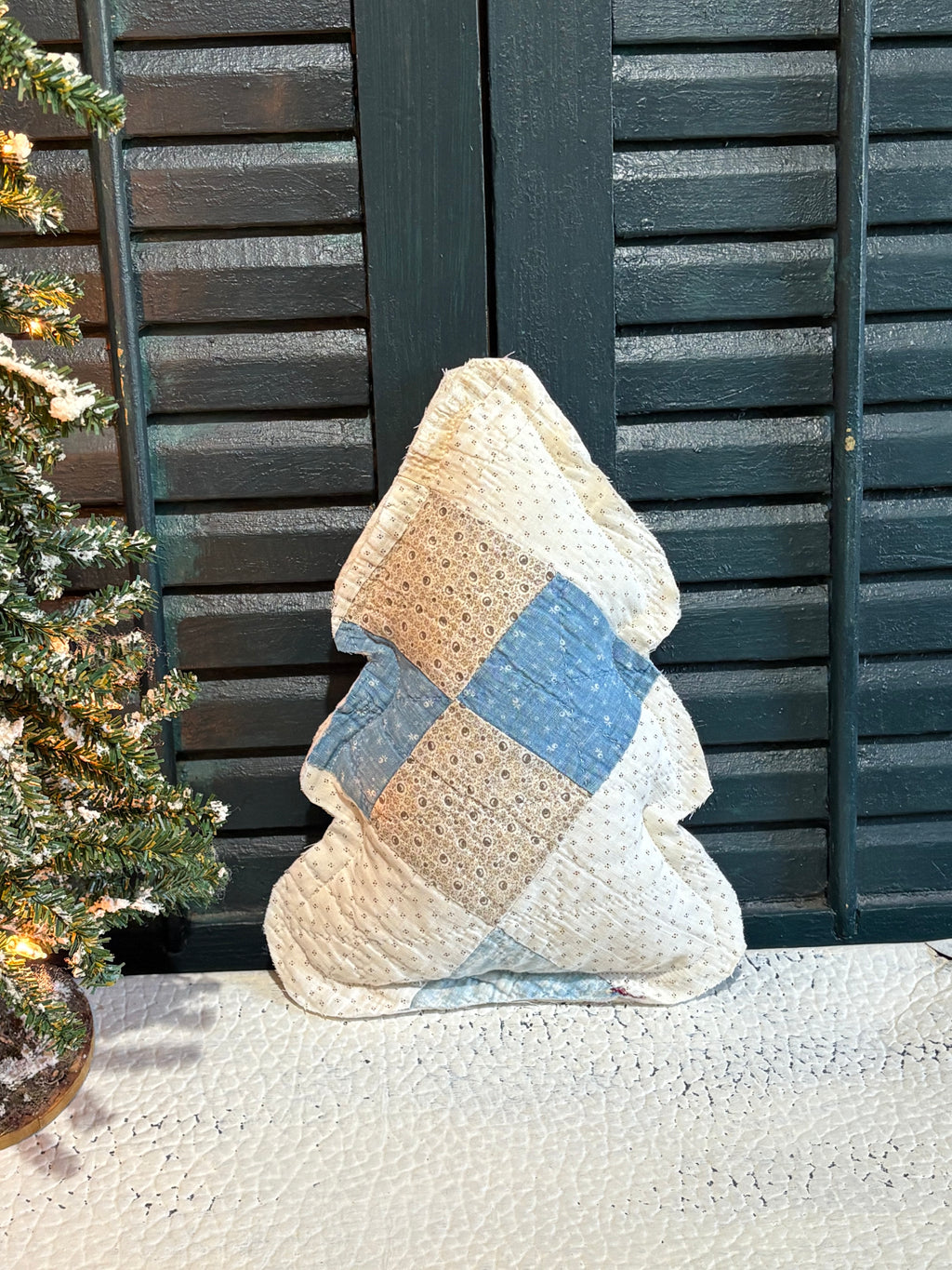 Vintage Repurposed Quilt Christmas Tree