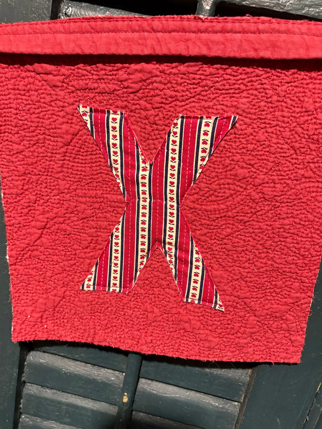 XOXO Valentines Repurposed Garland Pennant Banner