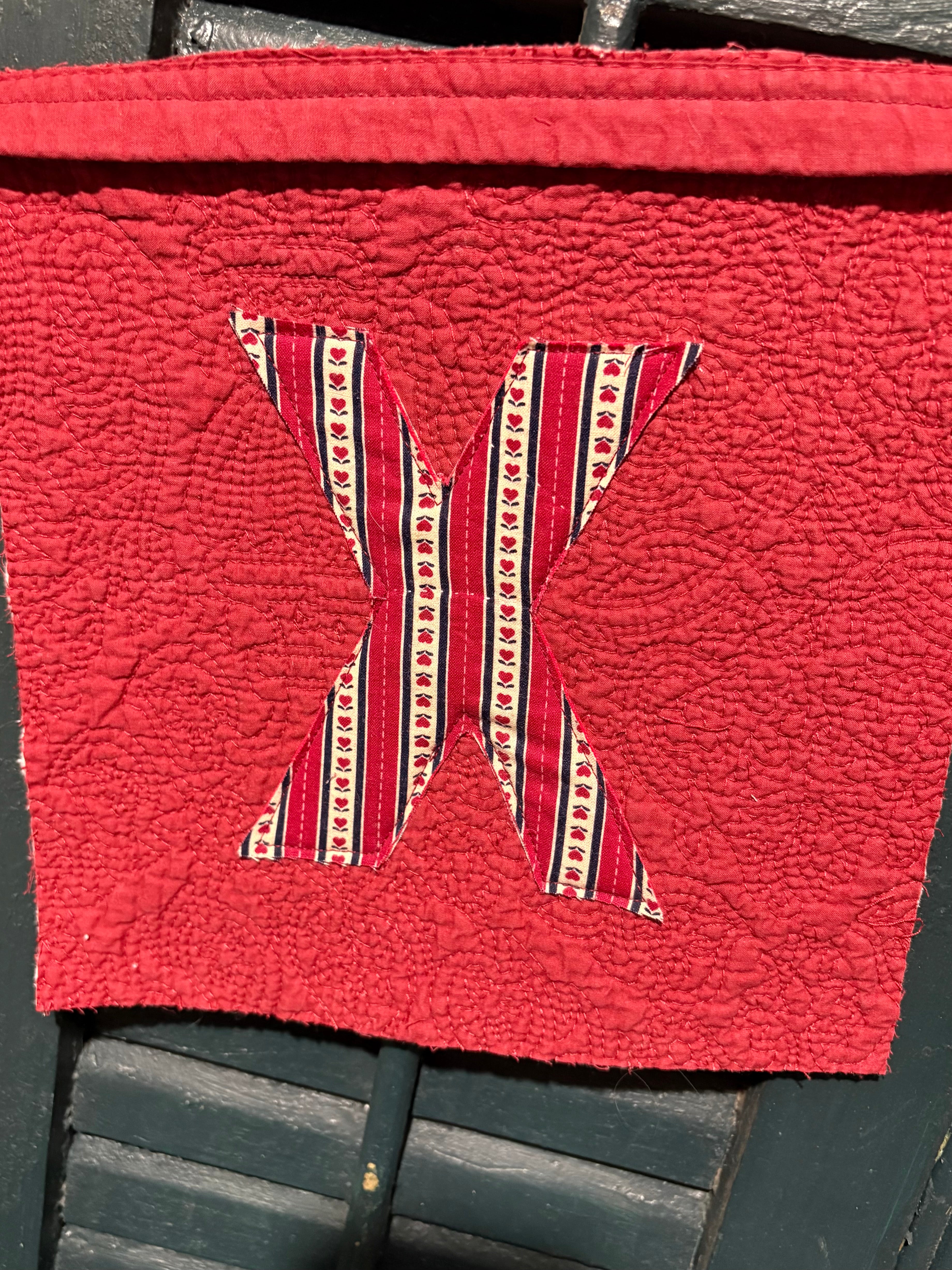 XOXO Valentines Repurposed Garland Pennant Banner