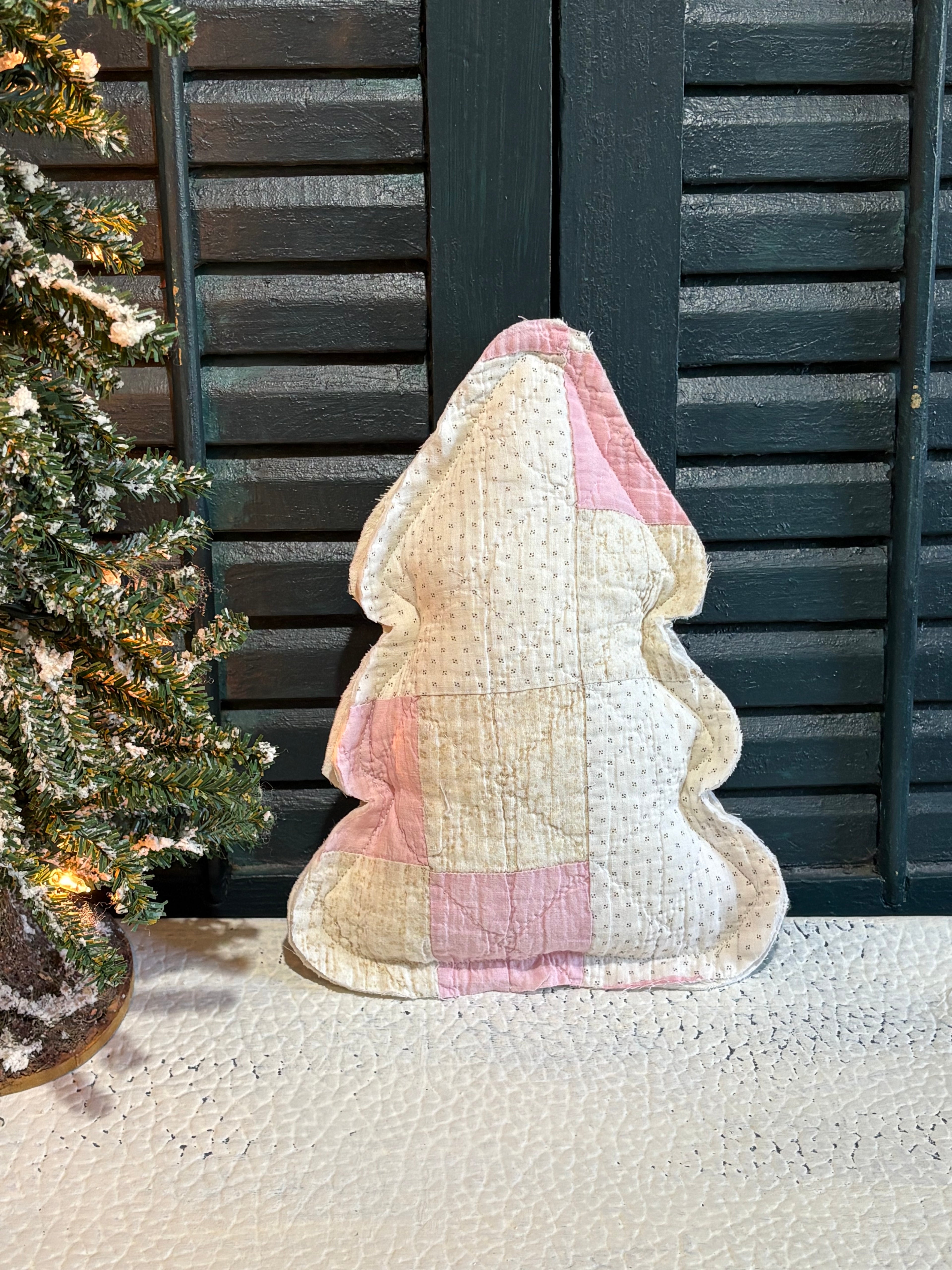 Vintage Repurposed Quilt Christmas Tree