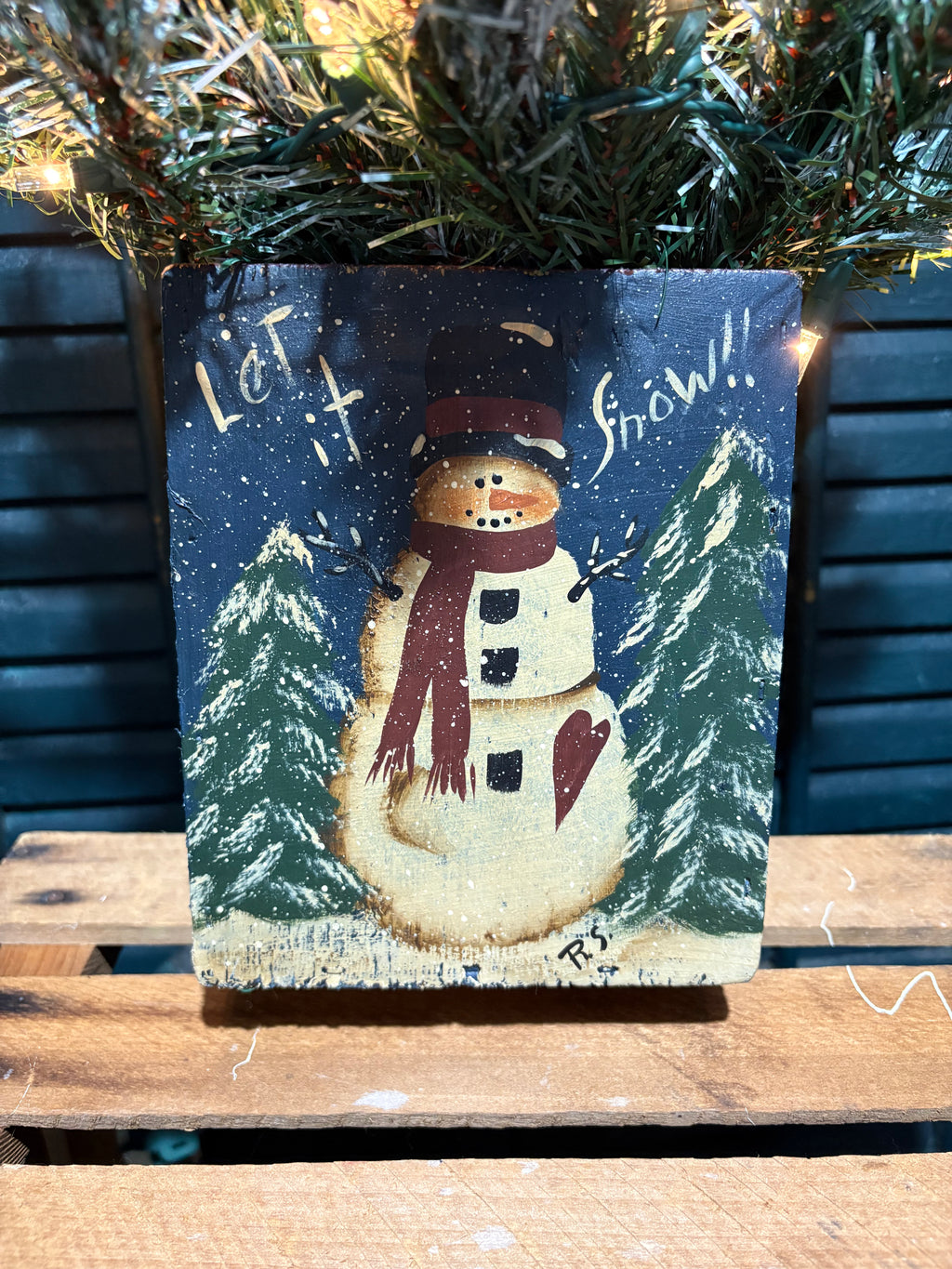 29” Let It Snow Christmas Winter Tree