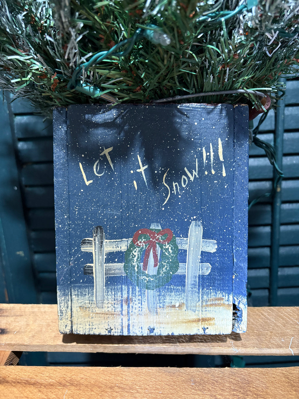 29” Let It Snow Christmas Winter Tree