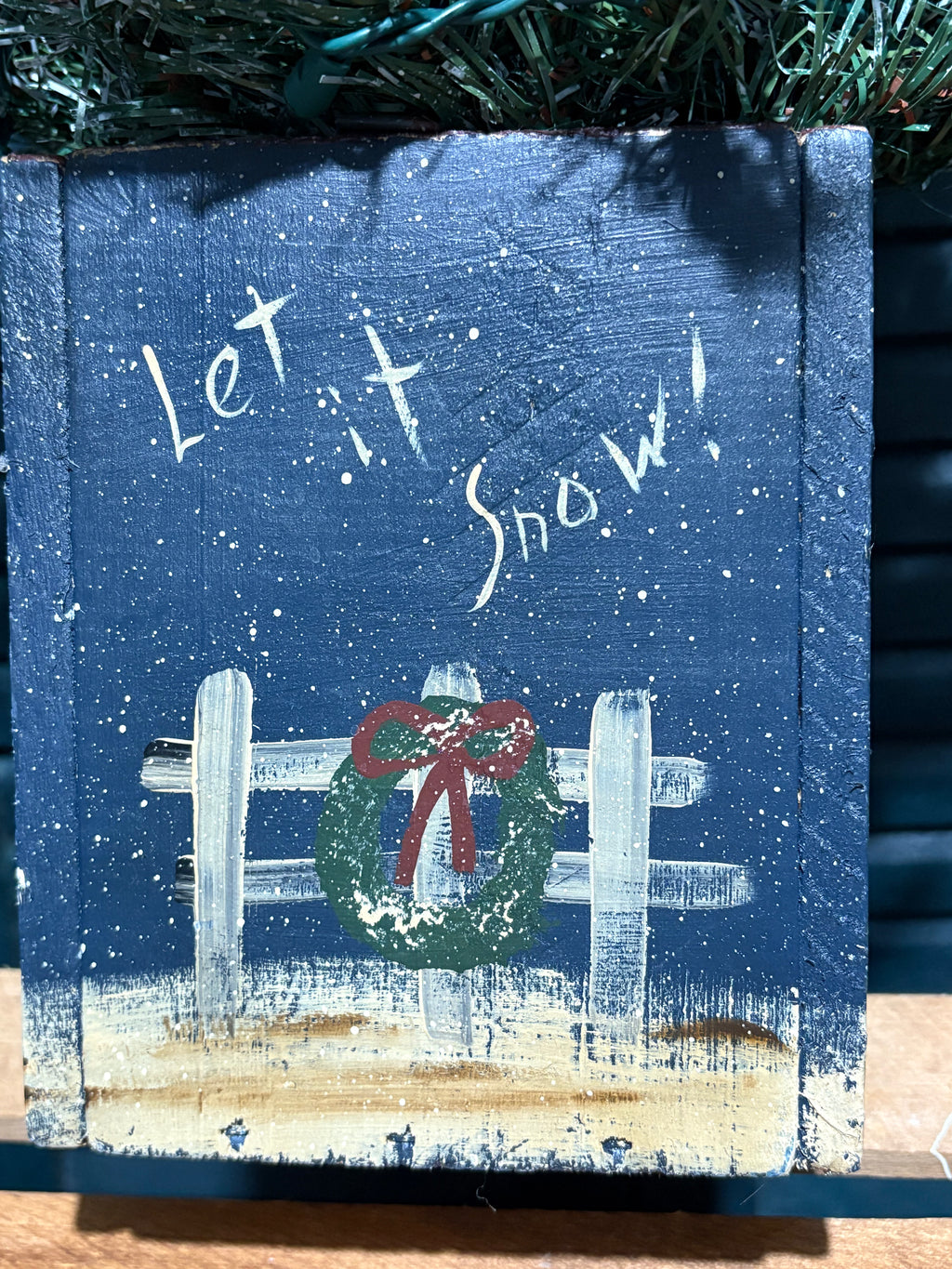 29” Let It Snow Christmas Winter Tree