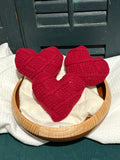 Set of 3 Valentines Sweater Bowl Filler 5” Hearts